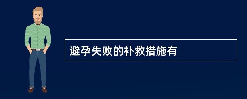 避孕失败的补救措施有