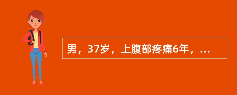 男，37岁，上腹部疼痛6年，多发生于餐前半小时，伴有反酸、嗳气，服用抗酸剂后疼痛可缓解。今晚饭后疼痛剧烈，呈刀割样，服抗酸药无效，伴恶心呕吐、冷汗、脸色苍白。可能发生的并发症是下列哪一种