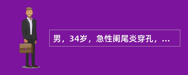 男，34岁，急性阑尾炎穿孔，弥漫性腹膜炎手术后6天，腹部持续性胀痛不适，伴少量呕吐，停止排气排便。体格检查：全腹膨胀伴不固定压痛，肠鸣音未闻及，腹部X线平片见全腹小肠结肠均匀地充气扩张。最可能诊断为