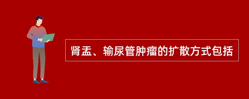 肾盂、输尿管肿瘤的扩散方式包括