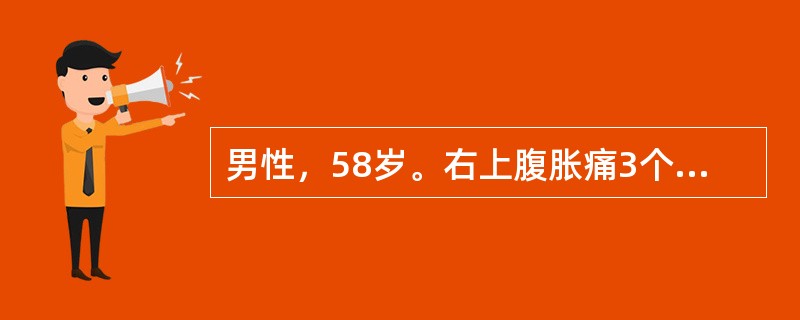 男性，58岁。右上腹胀痛3个月伴黄疸半月余。体检：肝肋下3cm，剑突下4cm，质硬，移动性浊音(+)。最有助于诊断的检查是