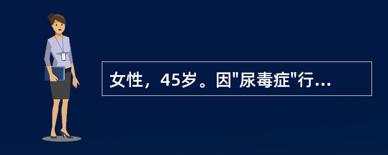 女性，45岁。因"尿毒症"行肾移植术，术后一周时，该病人出现低热(38℃～38.5℃)，尿量逐渐减少，自觉切口胀痛，乏力，查体发现移植肾肿大。为了明确诊断，目前首先应诊的检查是