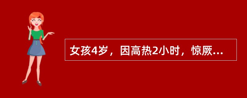 女孩4岁，因高热2小时，惊厥2次，无呕吐腹泻，于1995年8月就诊。发病前曾去公园玩。吃过苹果、葡萄。体检：体温40.2℃，重病容，神志欠清，面色青灰，四肢凉，血压7.5/4.5kPa。下列治疗措施中