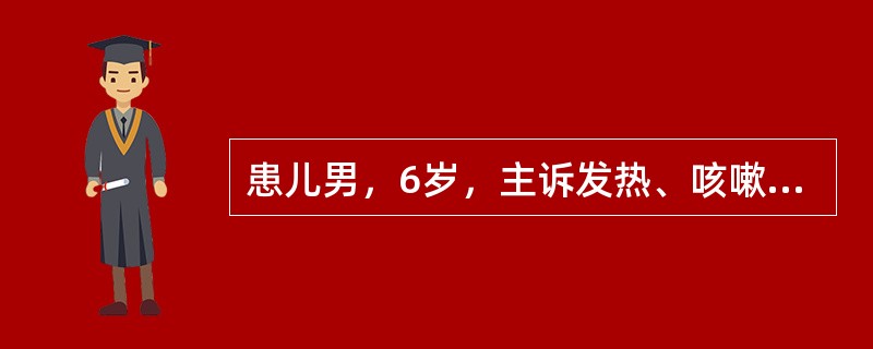 患儿男，6岁，主诉发热、咳嗽半个月，乏力、呼吸困难5天。查体：T38℃。呼吸急促，双肺闻及中细湿啰音。心前区饱满，心尖搏动弥散，心浊音界稍扩大，心音低钝遥远。腹胀，肝肋下5cm，质软缘钝。颈静脉回流征