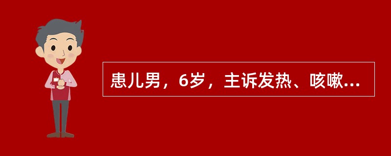 患儿男，6岁，主诉发热、咳嗽半个月，乏力、呼吸困难5天。查体：T38℃。呼吸急促，双肺闻及中细湿啰音。心前区饱满，心尖搏动弥散，心浊音界稍扩大，心音低钝遥远。腹胀，肝肋下5cm，质软缘钝。颈静脉回流征