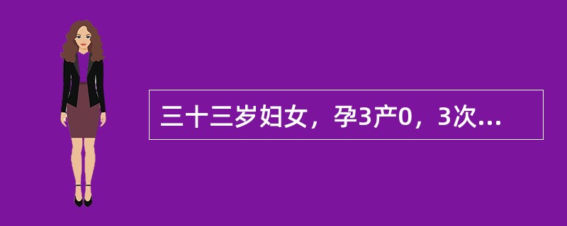 三十三岁妇女，孕3产0，3次人流史，近1年月经量增多，伴痛经而就诊，月经周期正常，检查：宫体孕60天大，质硬，右附件区触及4cm直径的囊实性包块粘连于子宫后方，双官骶韧带黄豆大小触痛结节。如明确上述诊