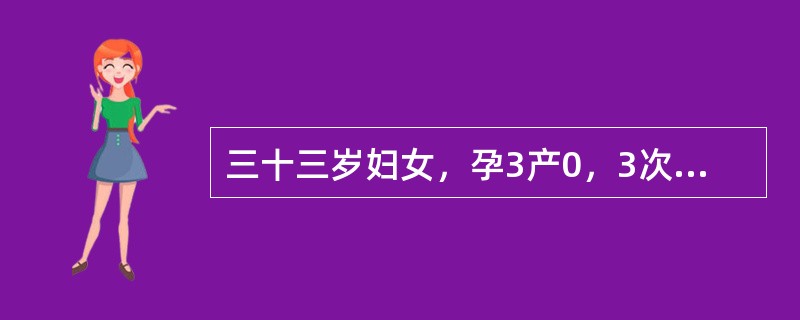 三十三岁妇女，孕3产0，3次人流史，近1年月经量增多，伴痛经而就诊，月经周期正常，检查：宫体孕60天大，质硬，右附件区触及4cm直径的囊实性包块粘连于子宫后方，双官骶韧带黄豆大小触痛结节。为减轻痛经，