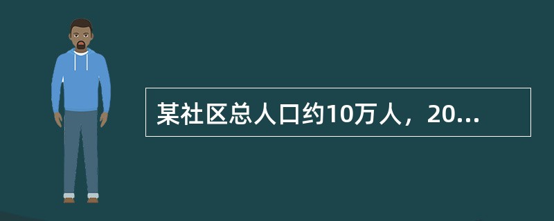 某社区总人口约10万人，2003年因各种疾病死亡1000人。该年共发生结核病300例，原有结核病人400例，2003年全年共有60人死于结核病。结核的病死率为