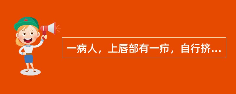 一病人，上唇部有一疖，自行挤压后出现发热，头痛，呕吐，意识障碍。本病人首先考虑的诊断是