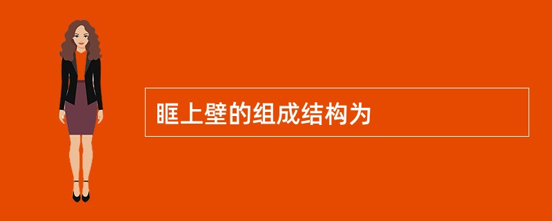 眶上壁的组成结构为