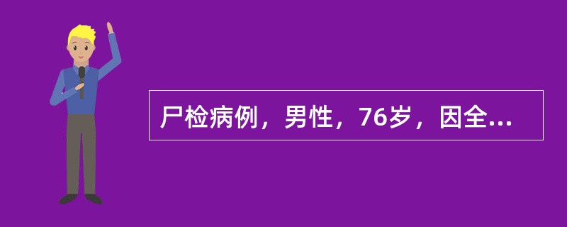 尸检病例，男性，76岁，因全心衰竭死亡。肺组织病理报告：肺泡壁毛细血管扩张充血，肺泡腔内有红细胞、水肿液及吞噬有含铁血黄素的巨噬细胞，间质有纤维组织增生若肝脏做病理切片，肝脏不可能出现的病变为