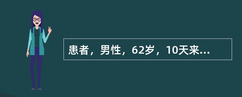 患者，男性，62岁，10天来发热、咳嗽、胸痛，T39．5℃，血压16/10kPa，突然出现皮肤多处瘀斑、肢冷、呼吸困难、发绀。血压10／6kPa，血糖2．5mmol/L，尿素氮8．2mmol/L如果上