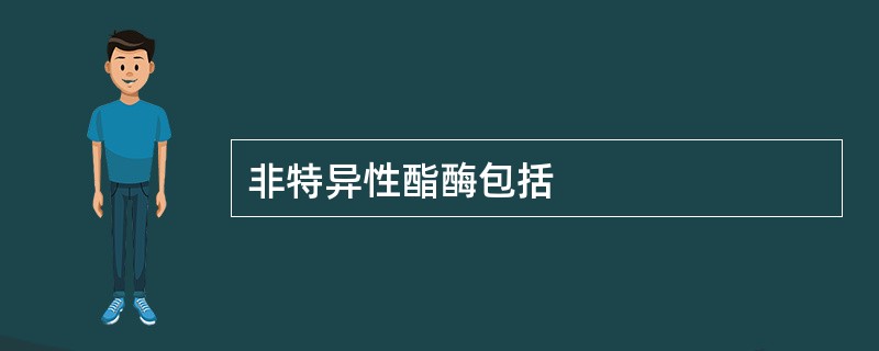 非特异性酯酶包括