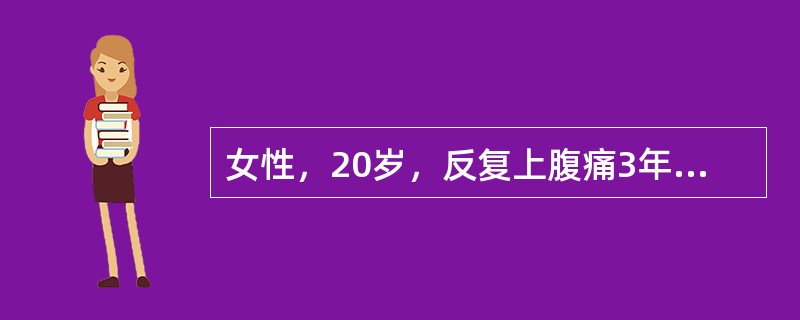 女性，20岁，反复上腹痛3年，近3天上腹痛加重，饥饿痛，进食可缓解，1天前腹痛加重并出现右下腹痛，查体：剑突下偏右压痛，无反跳痛，右下腹局部肌紧张，压痛、反跳痛，肠鸣音减弱。为明确病因应做的检查是