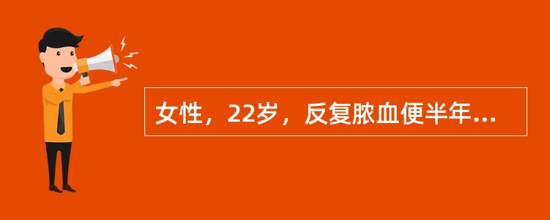 女性，22岁，反复脓血便半年，左下腹压痛，肠镜检查见距肛门30cm处肠黏膜充血，水肿，呈颗粒状，触之易出血。应选哪种治疗