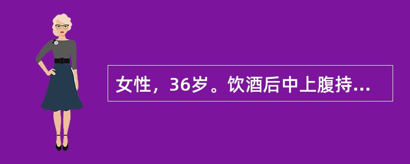 女性，36岁。饮酒后中上腹持续性疼痛9h，呕吐2次来院急诊。既往体健。体检：体温37．8℃。上腹偏左压痛，伴轻度肌紧张。对诊断最有意义的辅助检查是