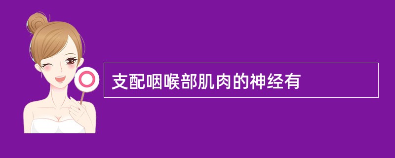 支配咽喉部肌肉的神经有