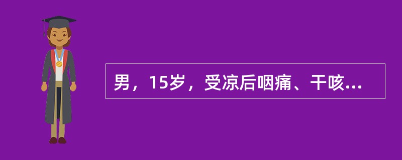 男，15岁，受凉后咽痛、干咳、低热乏力2周，近日感纳差，四肢肌肉痛。X线显示下肺部多形态的浸润影，呈节段性分布。治疗首选药物是()