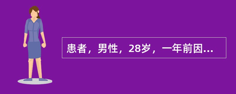 患者，男性，28岁，一年前因行颅咽管手术后出现疲乏无力，食欲不振，头晕，性功能减退。三天前感冒后出现高热40．2℃，恶心、呕吐，神志不清，血压：80／60mmHg，血糖2．5mmol／L，未引出病理征