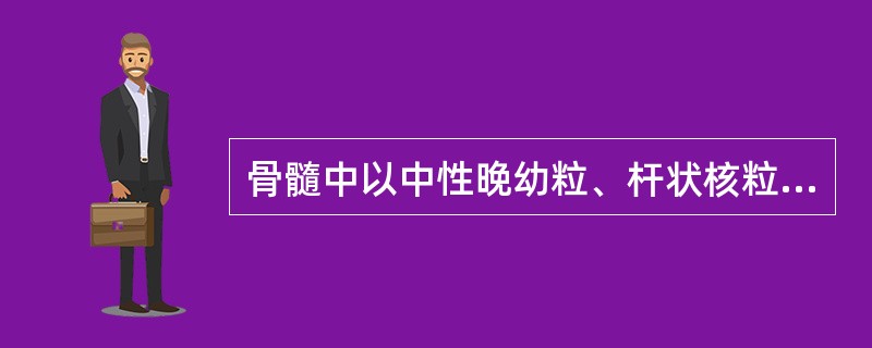 骨髓中以中性晚幼粒、杆状核粒细胞增生为主的疾病是