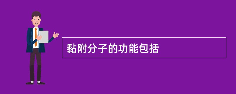 黏附分子的功能包括