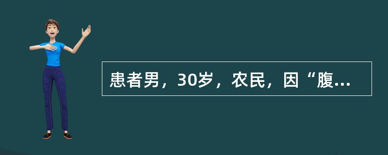 患者男，30岁，农民，因“腹痛、腹泻15d”来诊。排粪4~8次/d，量多，暗红色，有腥臭，肉眼可见血液及黏液，无发热，左下腹隐痛。粪常规：WBC（＋），RBC（+++）。最可能的诊断是