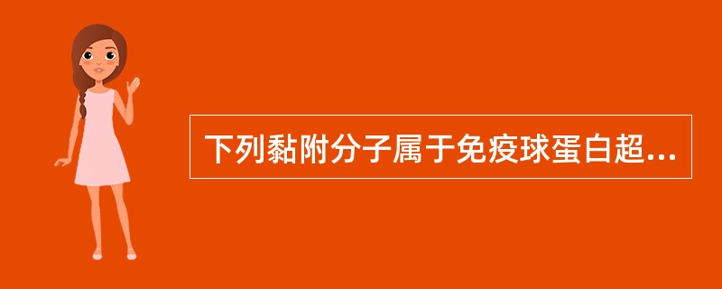 下列黏附分子属于免疫球蛋白超家族成员的有