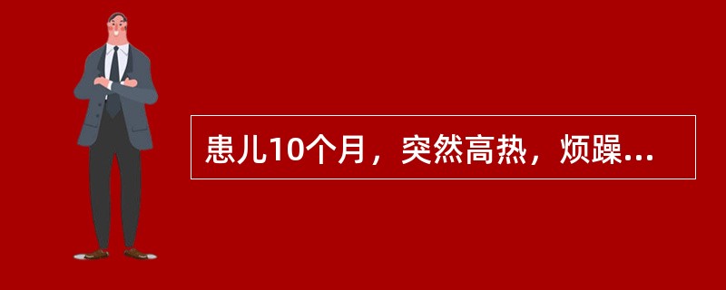 患儿10个月，突然高热，烦躁，吃奶后频繁呕吐，入院就诊，查体：体温38℃，意识模糊，眼神呆滞，颈有抵抗，前囟隆起。应考虑以下哪种疾病