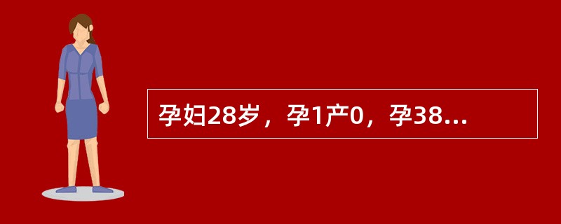 孕妇28岁，孕1产0，孕38周，宫缩5～6分钟一次，规律宫缩6小时后，阴道少量流血，来医院就诊，医生检查腹部，宫缩3分钟一次，宫缩强度"+"，持续25秒，胎心140次/分，血压12