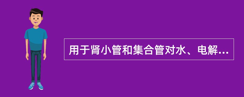 用于肾小管和集合管对水、电解质调节功能检查的项目是（）