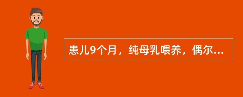 患儿9个月，纯母乳喂养，偶尔喂食米汤，未添加其他辅食，最近发现食欲不好，面色苍白，体重增加缓慢，前来就诊。为改善该患儿的营养状况，可以添加的食物是()