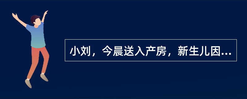 小刘，今晨送入产房，新生儿因脐带绕颈导致窒息。患儿进行胸外按压的部位正确的是