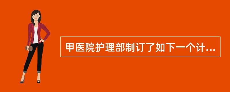 甲医院护理部制订了如下一个计划："经过培训的测试，护士正确给药的服务质量达到100%"。若"按照考核结果对参与培训的护士进行奖惩，并将奖惩与护士的晋升等事情相结合&quo