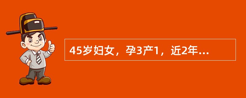 45岁妇女，孕3产1，近2年来月经周期混乱，经量时多时少，最近闭经3个月后阴道淋漓出血半月多来医院就诊。该病人的最佳处理方案是