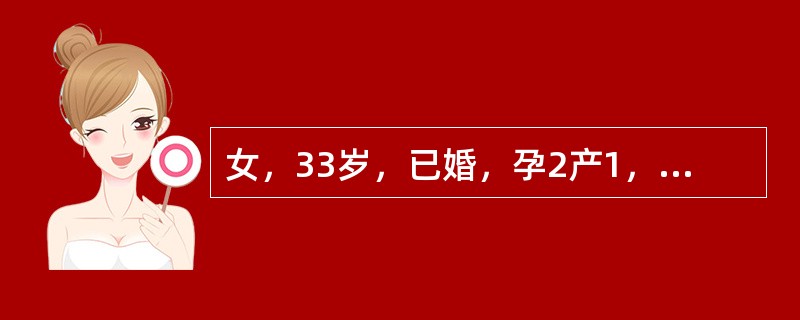 女，33岁，已婚，孕2产1，白带增多1年，性交后出血3天。月经正常。妇科检查：宫颈中度糜烂，有接触性出血，子宫正常大小，无压痛，双附件未见异常。该患者诊断可能是