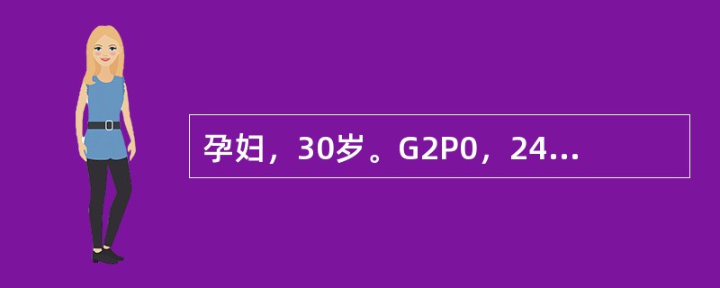 孕妇，30岁。G2P0，24周妊娠，第1次来医院检查。子宫底脐上1指，先露为胎臀。问题1：对该孕妇应做的处理为