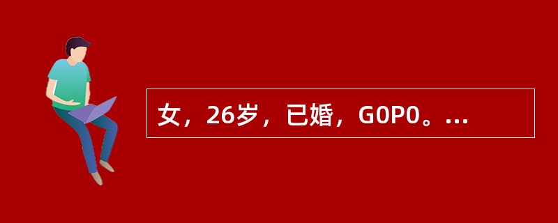 女，26岁，已婚，G0P0。因"停经45天，恶心呕吐5天"于2009年4月10日入院，平时月经周期欠规律30~40天，4天干净，末次月经于2009年2月23日。既往有"胃