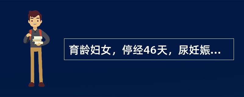 育龄妇女，停经46天，尿妊娠试验(+)，阴道少量流血5天，下腹疼痛伴肛门坠疼1天，贫血貌。此时对患者最简单可靠的诊断方法是