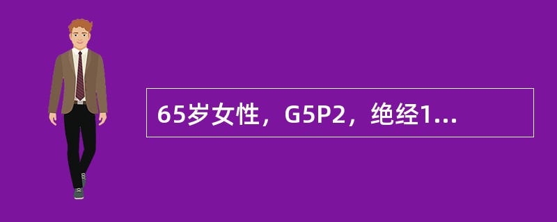 65岁女性，G5P2，绝经15年，近3年会阴坠胀感，近2个月症状加重，自觉阴道口有块物脱出。检查阴道前壁隆起脱出阴道口外，宫颈外口脱出处距处女膜缘约2cm，子宫体萎缩，双附件正常。子宫脱垂的病因，以下