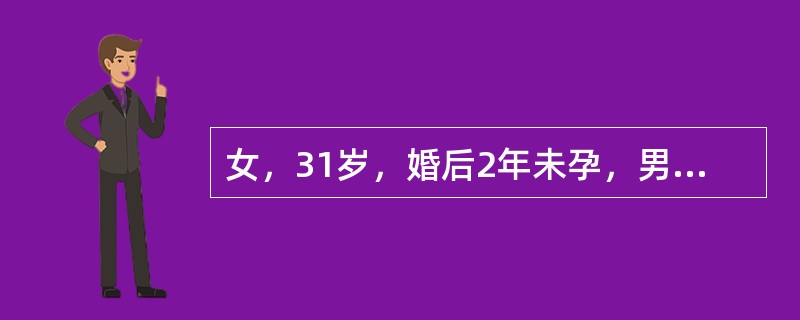 女，31岁，婚后2年未孕，男方检查正常，女方下列哪些检查及治疗是正确的