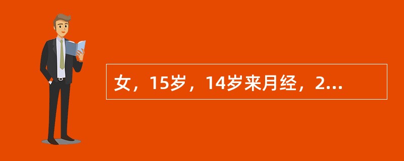 女，15岁，14岁来月经，24～30天来潮一次，每次5天。近半年月经来时腹痛，伴恶心、呕吐，第1天为重。检查未发现器质性病变。痛经的治疗考虑下列哪种方案最合理
