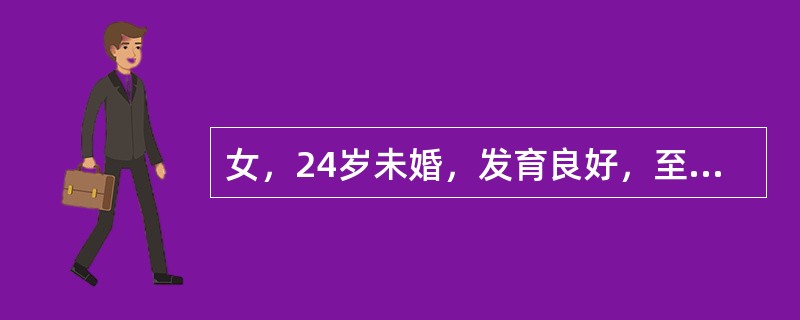女，24岁未婚，发育良好，至今月经未来潮，无不适，超声示内生殖器发育正常。幼年有肠结核史能做诊断依据的适用于该病人的检查是