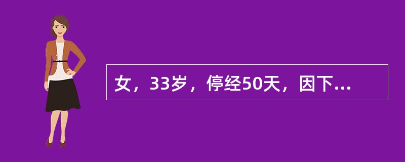 女，33岁，停经50天，因下腹痛伴阴道少量流血12小时就诊。检查：宫颈着色，明显举痛，子宫饱满，质地稍软，右侧附件区增厚压痛。本例最有可能的诊断为