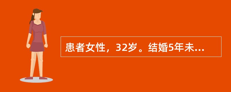 患者女性，32岁。结婚5年未孕，既往月经规律。现停经40日，阴道少量流血伴下腹坠痛1日。查体:血压100/70mmHg，脉搏92次/分，下腹轻压痛，无反跳痛，移动性浊音(-)。妇科检查:子宫略大，宫颈