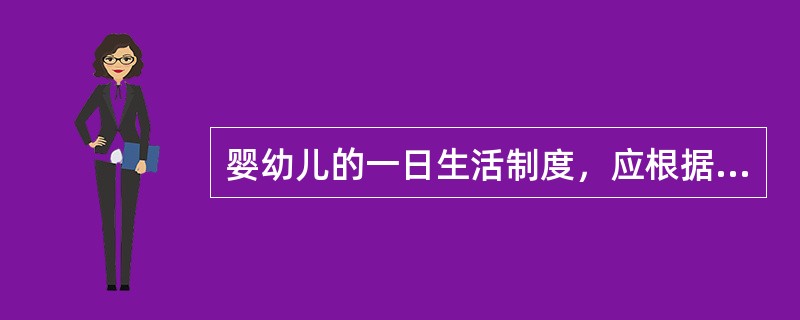 婴幼儿的一日生活制度，应根据()来制订。