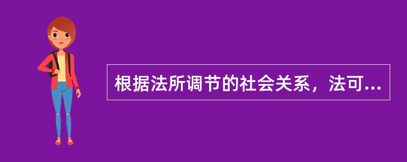 根据法所调节的社会关系，法可分为()