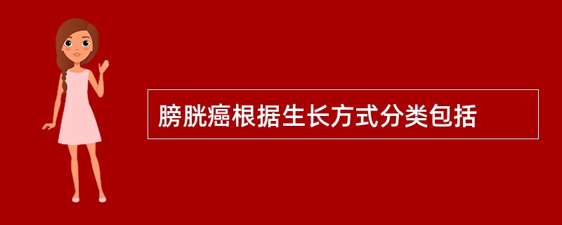 膀胱癌根据生长方式分类包括