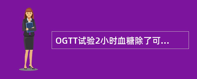 OGTT试验2小时血糖除了可用于诊断糖尿病之外，还常用于()