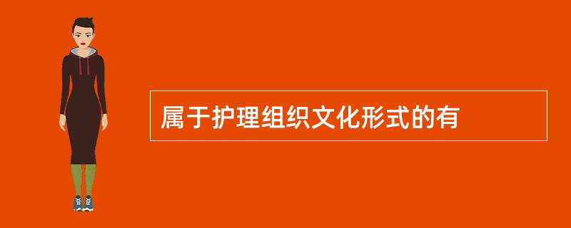 属于护理组织文化形式的有