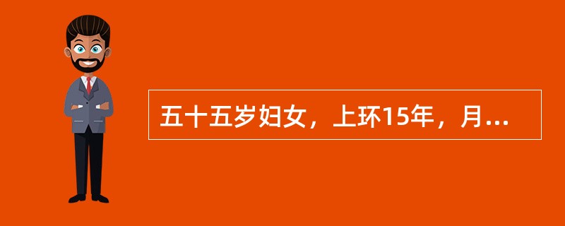 五十五岁妇女，上环15年，月经紊乱1年，停经3月，子宫出血10余天，淋漓不尽有潮热，阵汗2个月，妇检；外阴阴道正常宫颈光滑，子宫水平位正常大小，双附件未及肿物。尿妊娠试验（-），该患者可能出现如下子宫